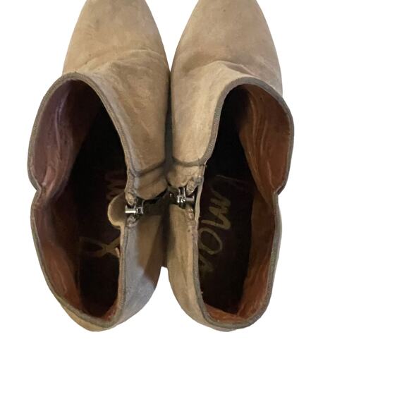 Sam‎ Edelman Women's Size 7.5 Petty Suede Leather Tan Ankle Desert Boots Booties - Picture 10 of 12